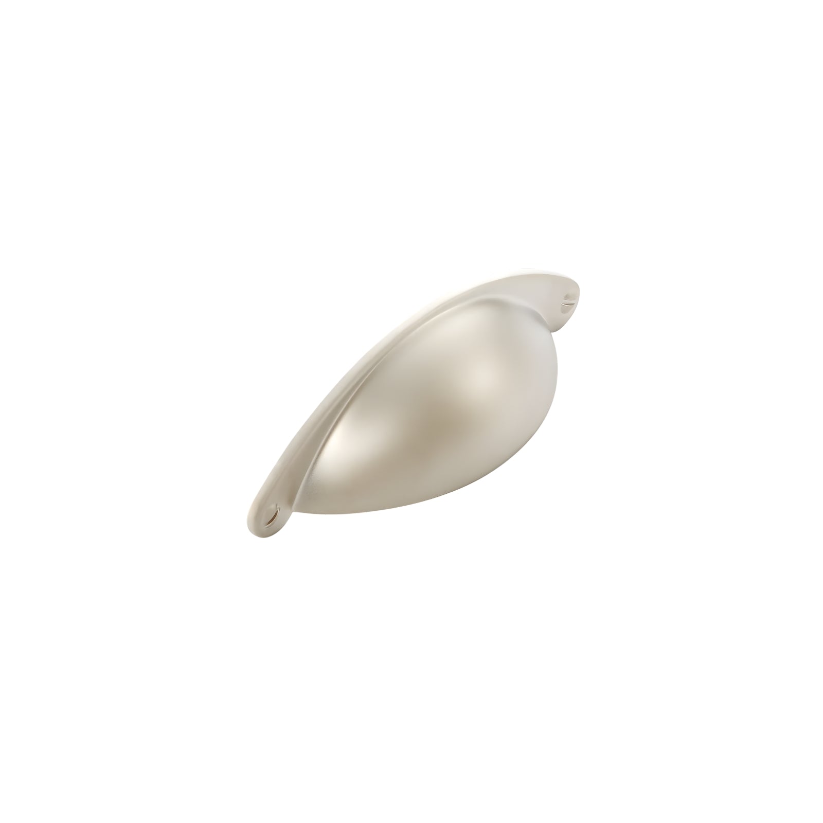 Side View Momo Handles Florencia Cup Pull 64mm Satin Nickel CTCP.SN.FG - The Blue Space