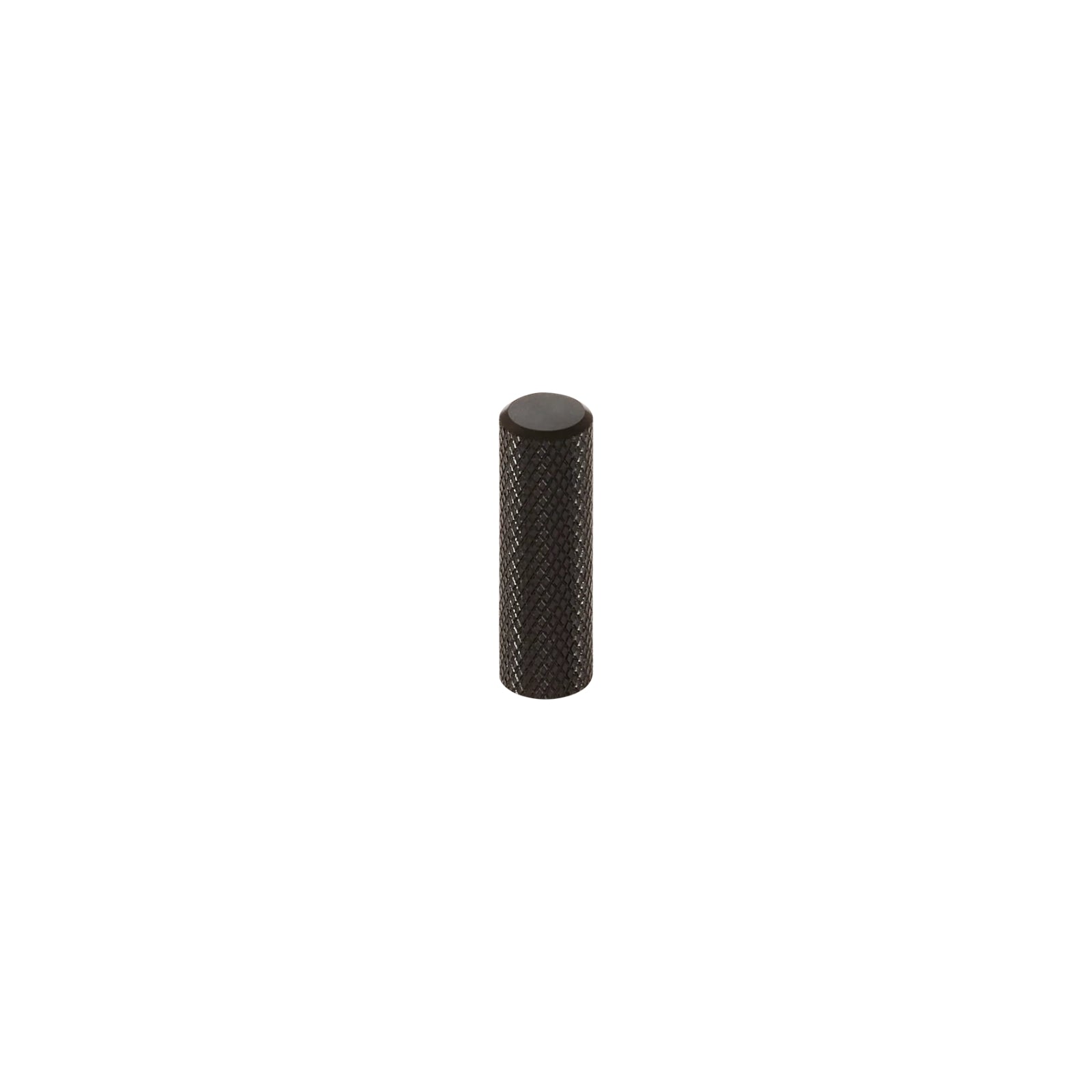 Momo Handles Graf Knurled Cylinder Knob 10mm Brushed Black G0430.010.BBL - The Blue Space