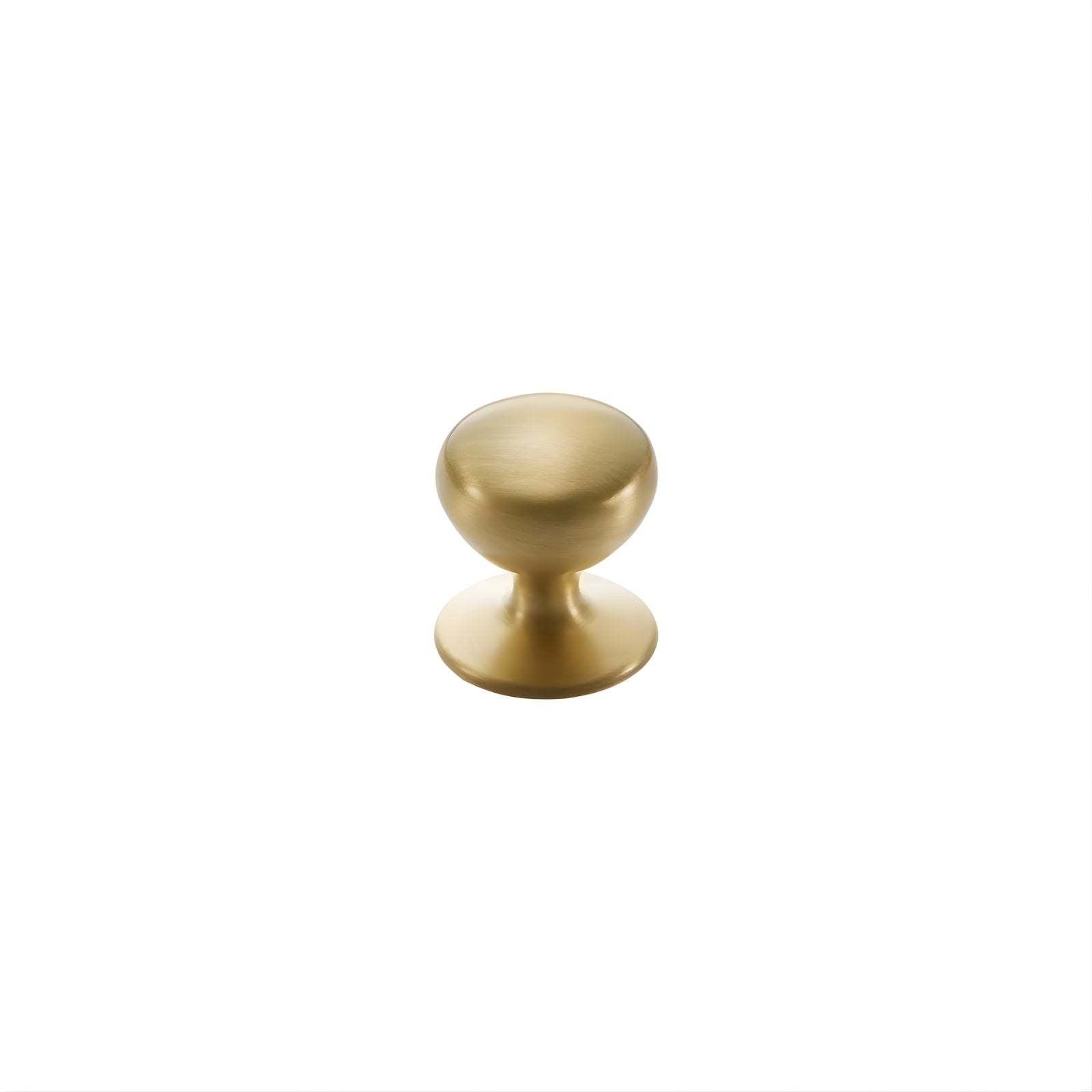 Momo Handles New Hampton Round Knob 32mm Matt Brass NHMK032.MBR - The Blue Space