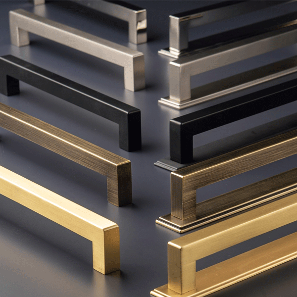 Momo Handles Liberty Bar Handle Polished Nickel with backplate online at The Blue Space