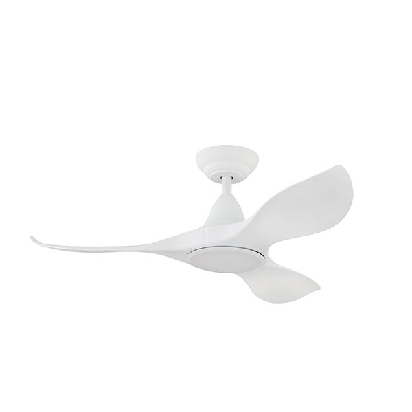 Eglo Noosa 40" 101cm DC Ceiling Fan with 18W LED CCT Light - White - The Blue Space