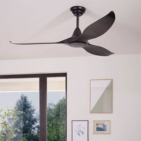 Eglo Noosa 52" 132cm DC Ceiling - Black - The Blue Space