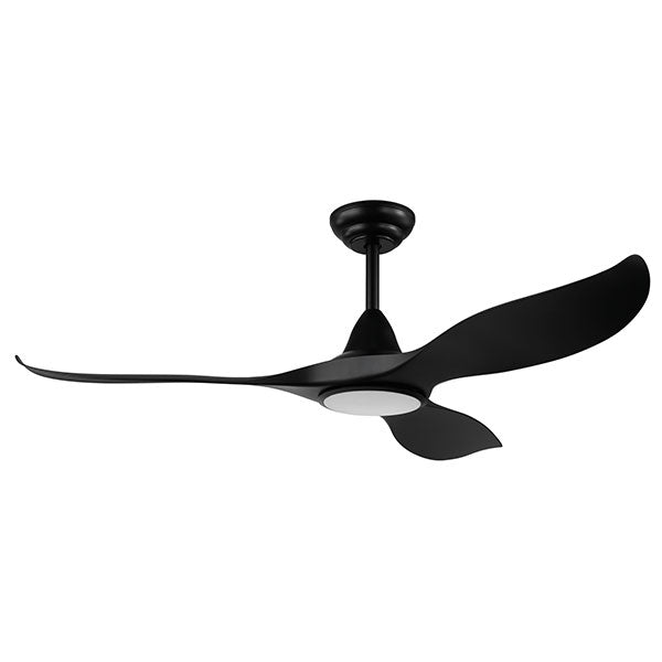 Eglo Noosa 52" 132cm DC Ceiling Fan with 18W LED CCT Light - Black - The Blue Space