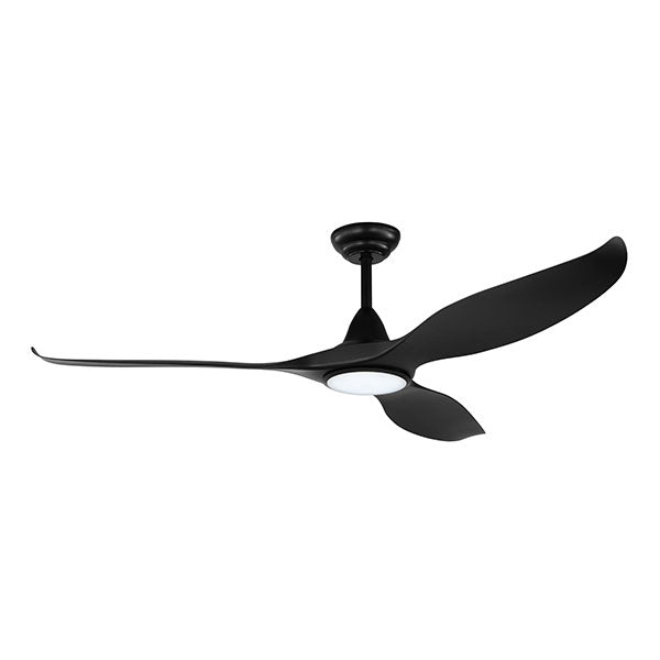 Eglo Noosa 60" 152cm DC Ceiling Fan with 18W LED CCT Light - Black - The Blue Space