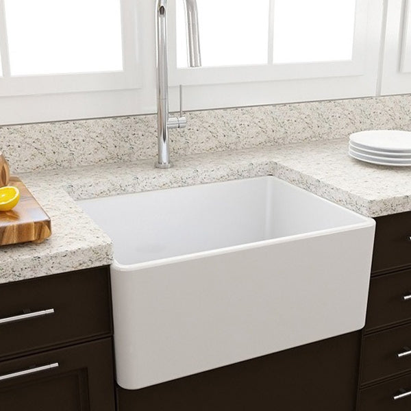Turner Hastings Novi 600 Flat Front Fine Fireclay Butler Kitchen Sink - The Blue Space