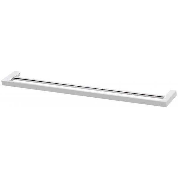 Phoenix Gloss Double Towel Rail 800mm-Chrome - Chrome towel rail - the blue space