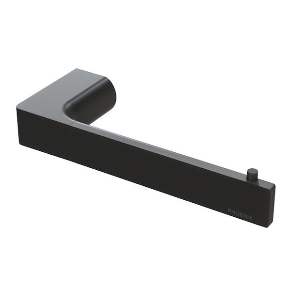 Phoenix Gloss Toilet Roll Holder-Matte Black - the blue space