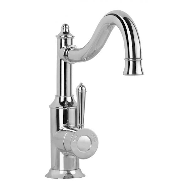 Phoenix Nostalgia Sink Mixer 220mm Shepherds Crook - Chrome - The Blue space