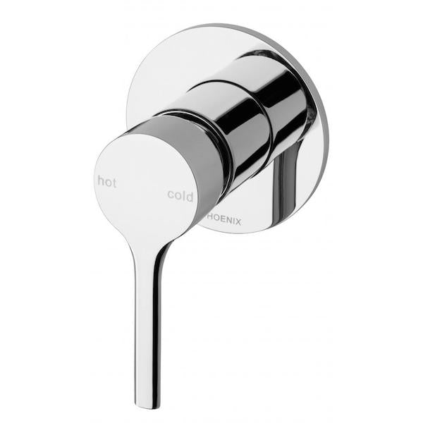 Phoenix Vivid Slimline Oval Shower/Wall Mixer-Chrome - the blue space