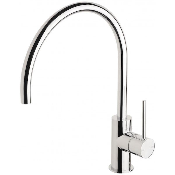 Phoenix Vivid Slimline Side Lever Sink Mixer 220mm Gooseneck-Chrome - the blue space