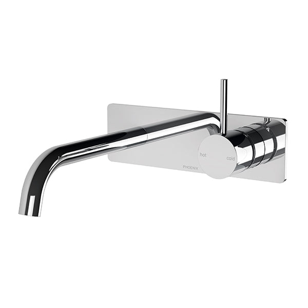 Phoenix Vivid Slimline Up Wall Basin/Bath Mixer Set-Chrome