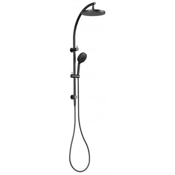 Phoenix Vivid Twin Shower-Matte Black - the blue space