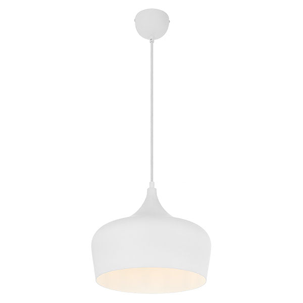 Telbix Polk ES 30cm Pendant White | The Blue Space