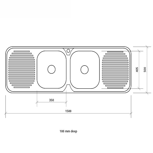 Seima Acero Classic Single Bowl Undermount Kitchen Sink Dimensions