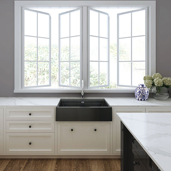 Seima Rhodes 900 Sink Black in heritage style kitchen online at The Blue Space