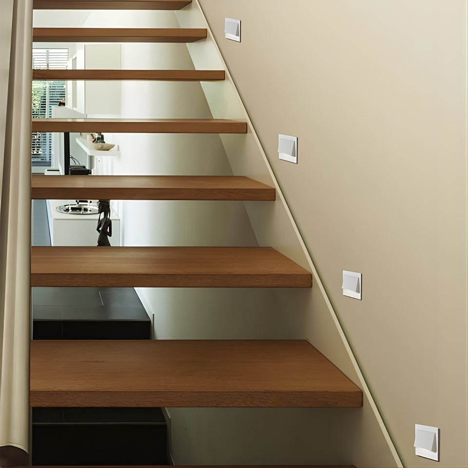 Telbix Brea 3W LED Wall Step Light Warm White - Aluminium