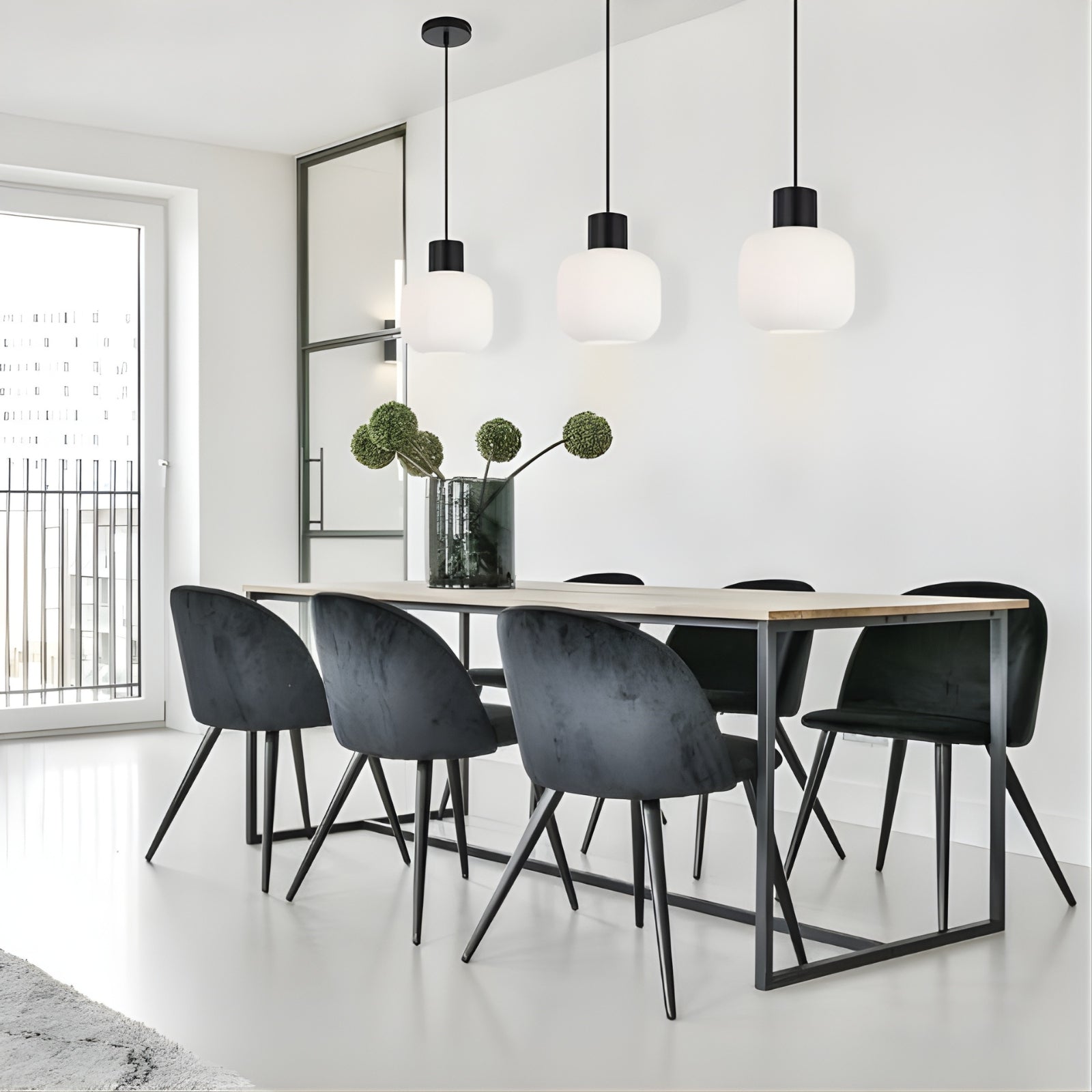 Lifestyle Telbix Nori E27 20cm Pendant - Black NORIPE20-BKOM - The Blue Space