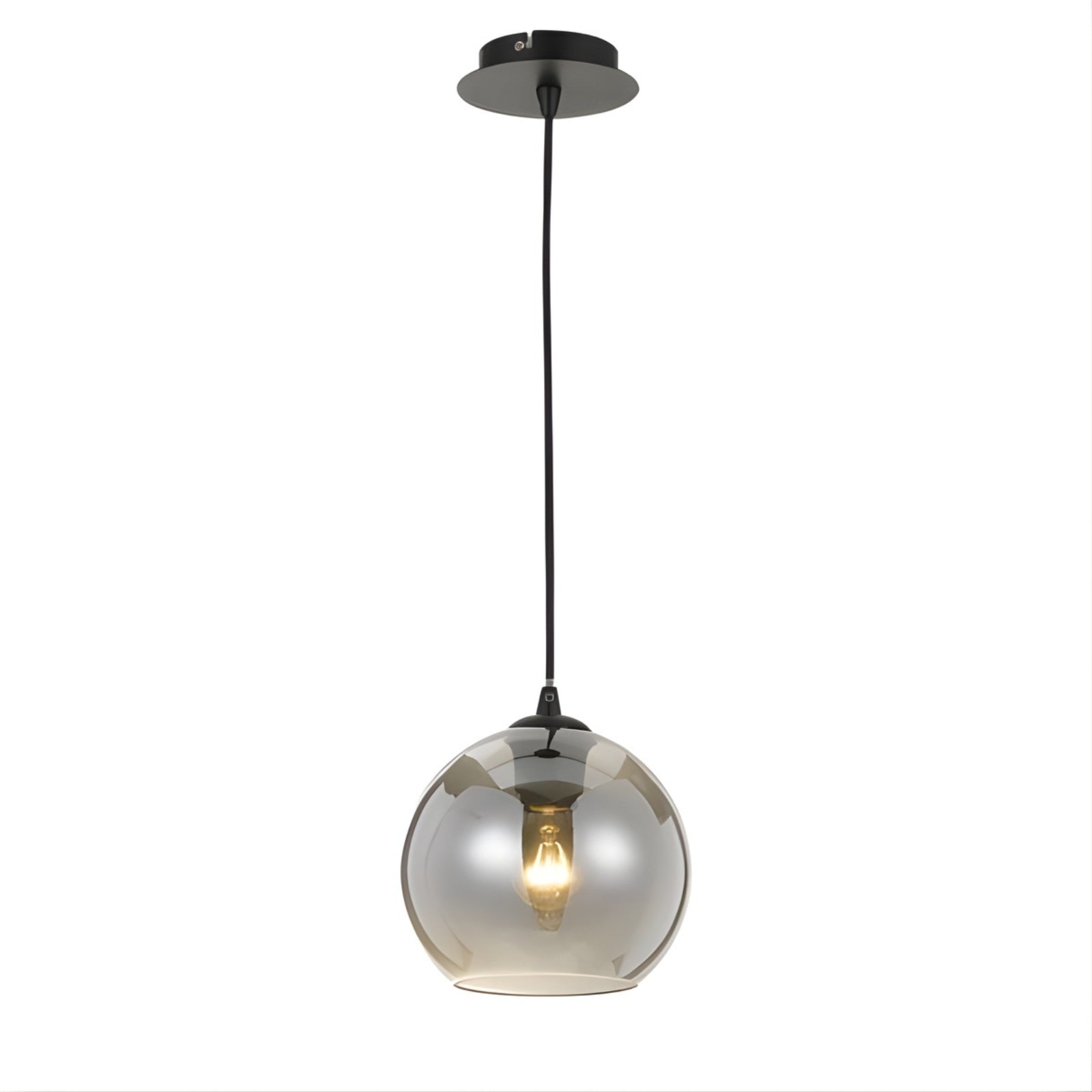 Telbix Bondi ES 20cm Pendant - Smoke | The Blue Space