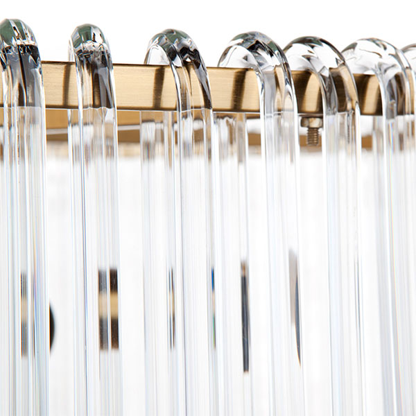 Café Lighting Zara ES 6 Light Pendant - Brass - The Blue Space