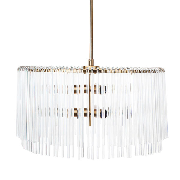 Café Lighting Zara ES 6 Light Pendant - Brass - The Blue Space