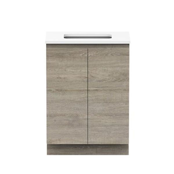 ADP Glacier Quartz Ensuite Trio Vanity 600mm - The Blue Space