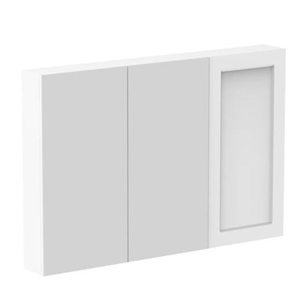 ADP London Shaving Cabinet 1200mm 3 Doors Right Shaker Door - The Blue Space