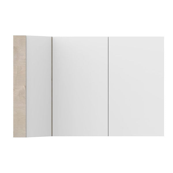ADP Offset Corner Mirror Shaving Cabinet 3 Door 1200mm - The Blue Space