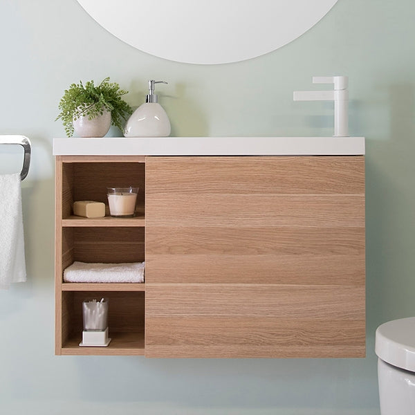 ADP Petite Shelf Bathroom Small Vanity 800mm - The Blue Space
