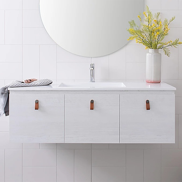 ADP Glacier Pro Door & Drawer Slim Vanity 1200mm Centre Bowl with Cast Marble Top