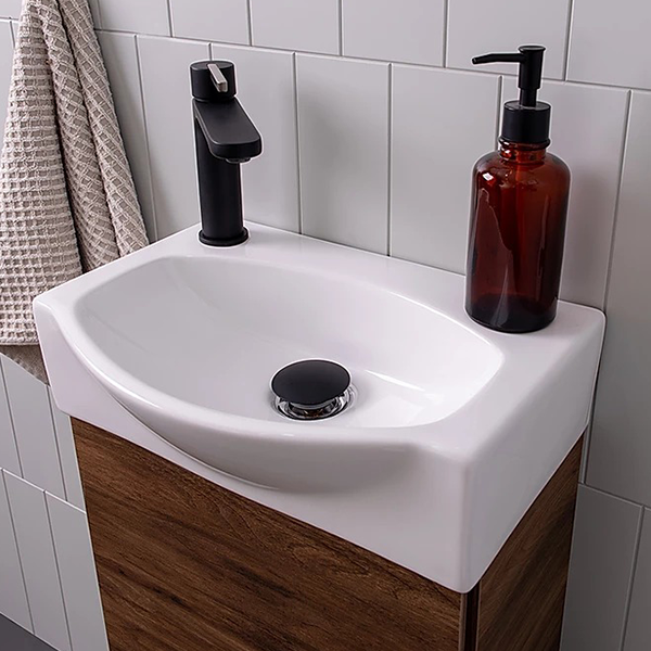 ADP Tiny Semi-Recessed Wall Hung Vanity 400mm - The Blue Space