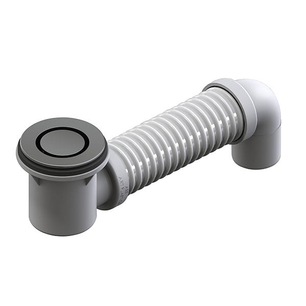 ART Australia Bath Bend Pop Down and Connector Brushed Chrome - The Blue Space