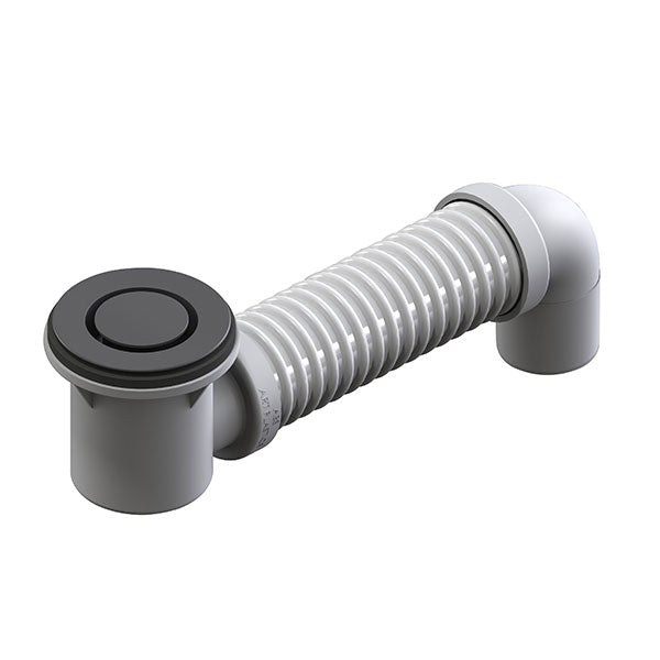 ART Australia Bath Bend Pop Down and Connector Matte Black - The Blue Space