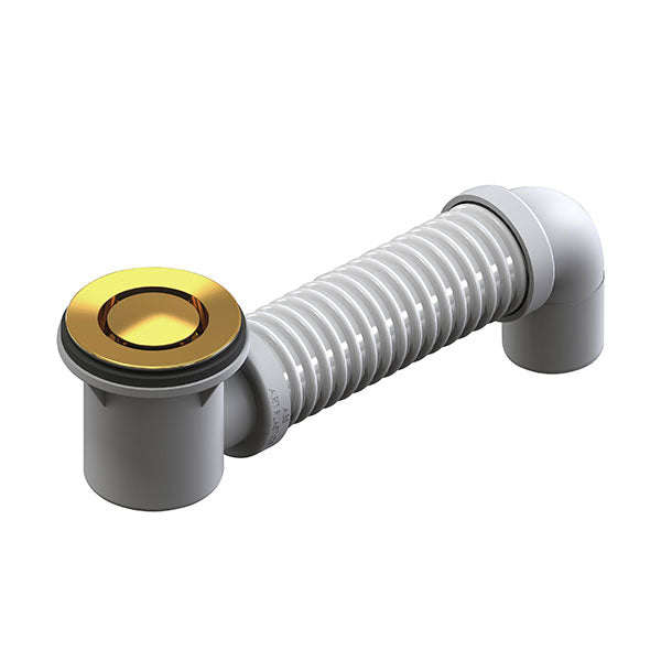 ART Australia Bath Bend Pop Down and Connector Polished Brass - The Blue Space