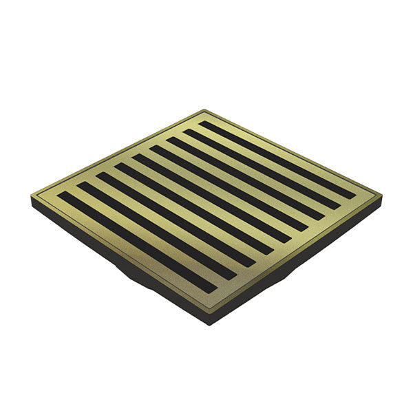 ART Australia Organics Slotted Floor Waste 100mm Brushed Gold - The Blue Space