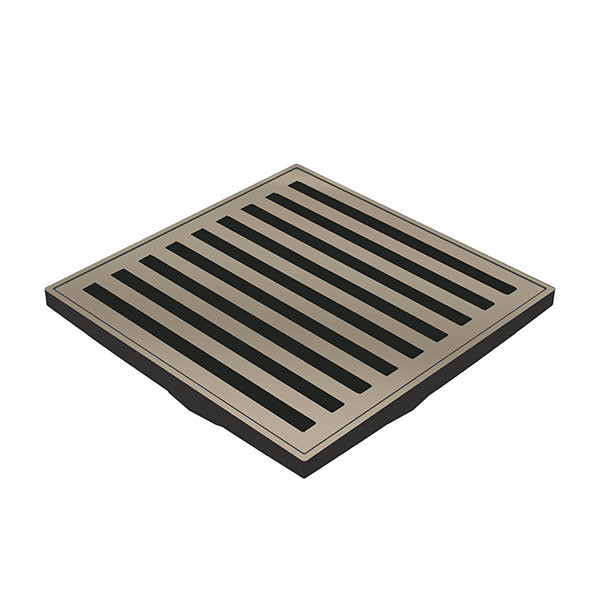 ART Australia Organics Slotted Floor Waste 100mm Brushed Nickel - The Blue Space