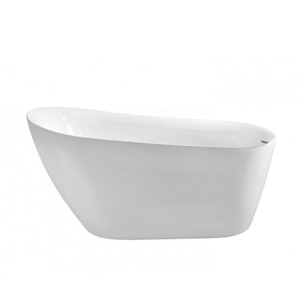 BelBagno Romano Freestanding Bath White Front - The Blue Space