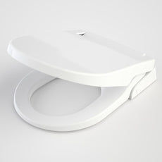 Caroma Livewell Electronic Bidet Seat D Shape open lid | The Blue Space
