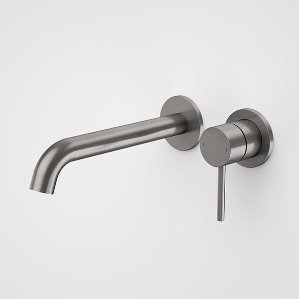 Caroma Liano II 210mm Wall Basin/Bath Mixer Set Gunmetal - The Blue Space