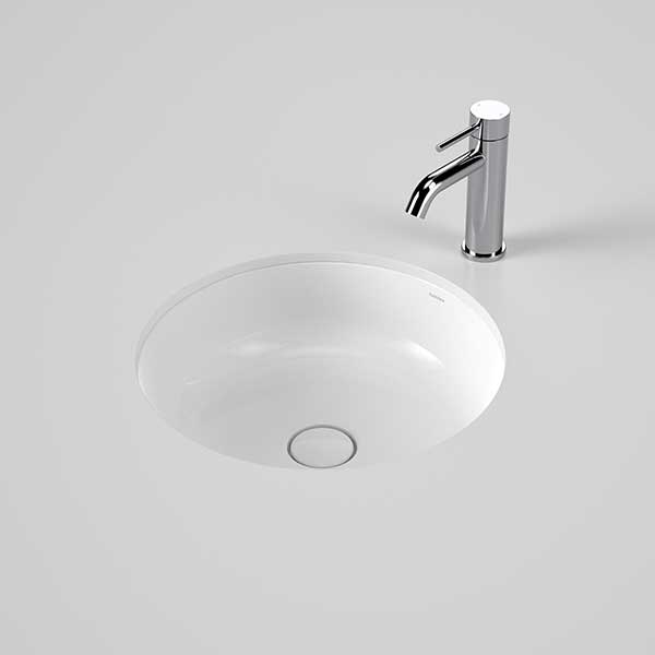 Caroma Liano II 440mm Round Under Counter Basin - White - The Blue Space
