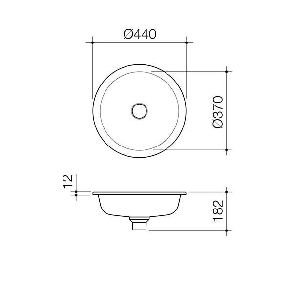 Caroma Liano II 440mm Round Under Counter Basin Lifestyle Image 2 - The Blue Space