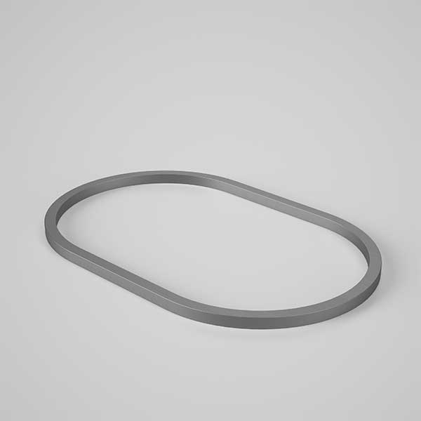 Caroma Liano II 530mm Pill Basin Dress Ring - PVD Brushed Gunmetal - The Blue Space