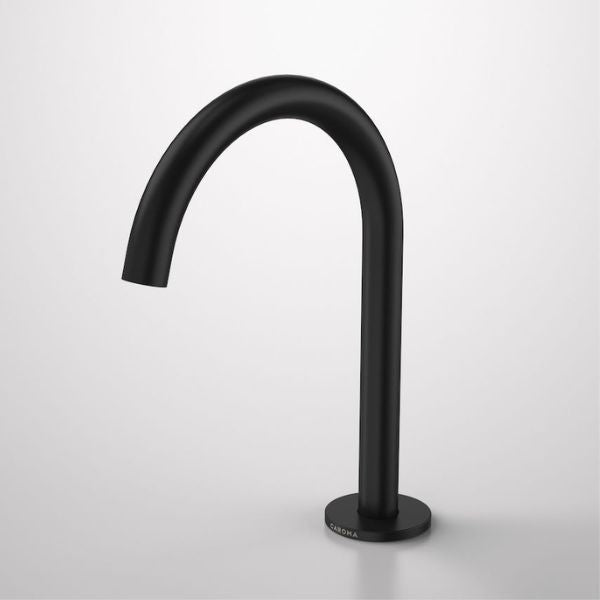 Caroma Liano II Hob Swivel Outlet 160mm Matte Black | The Blue Space