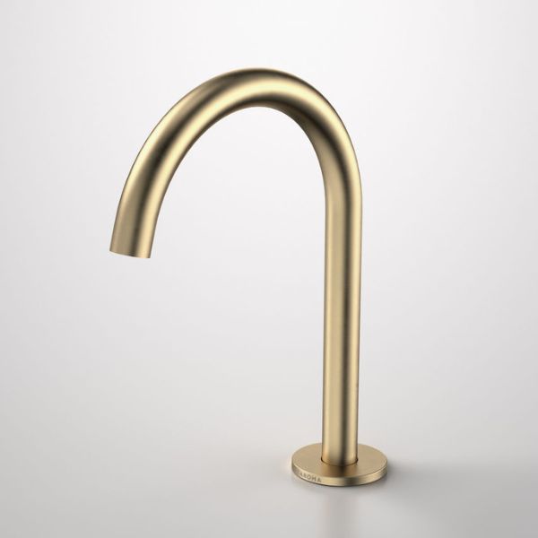 Caroma Liano II Hob Swivel Outlet 160mm Brushed Brass