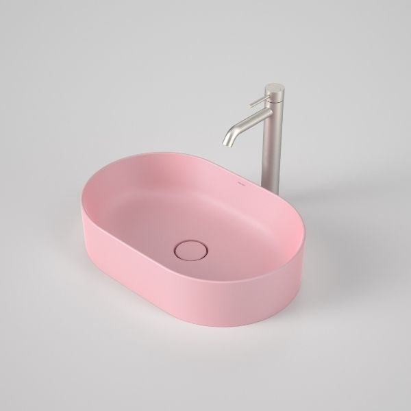 Caroma Liano II 530mm Pill Above Counter Basin - Matte Pink - The Blue Space