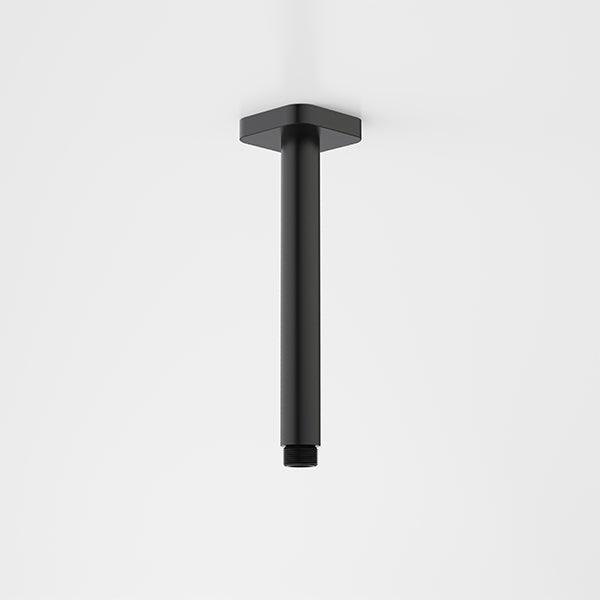 Caroma Luna Straight Arm 210mm Satin Black - The Blue Space