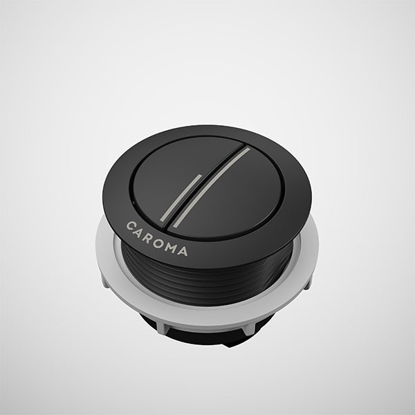 Caroma Urbane II Flush Button Matte Black - The Blue Space
