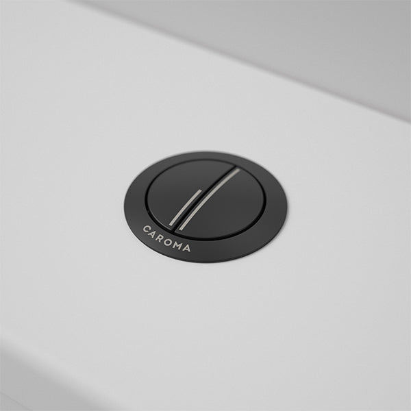 Caroma Urbane II Flush Button Matte Black - The Blue Space