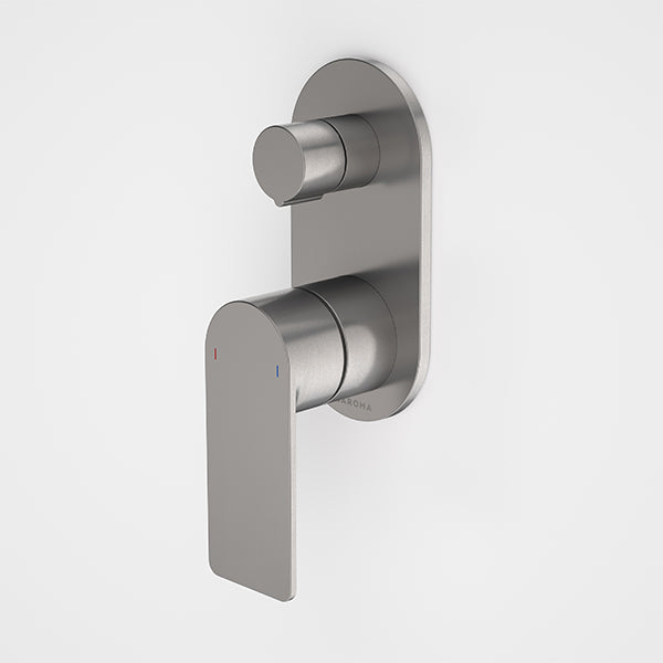 Caroma Urbane II Bath/Shower Mixer with Diverter Round Gunmetal - The Blue Space