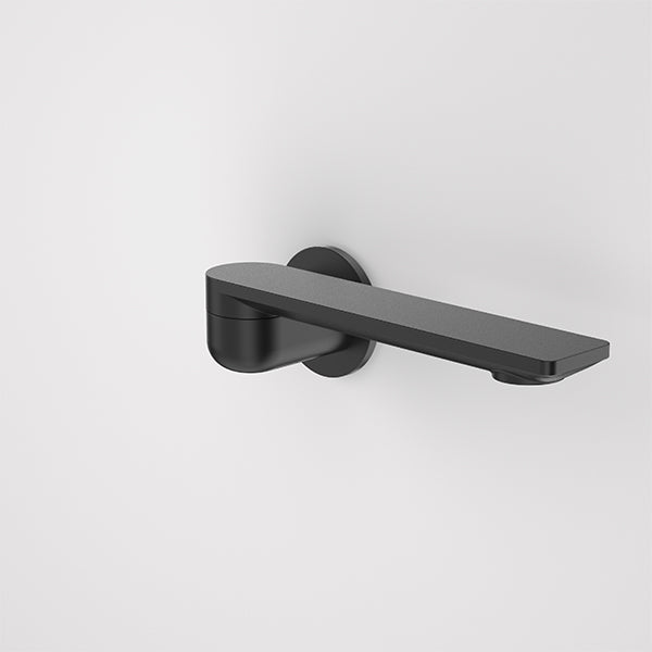 Caroma Urbane II 220mm Round Bath Swivel Outlet Matte Black - The Blue Space