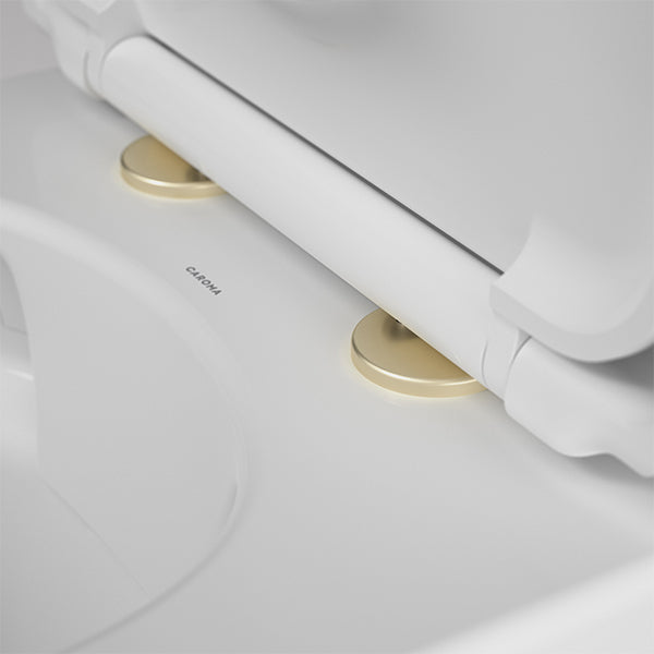 Caroma Urbane II Toilet Seat Hinge Brushed Brass - The Blue Space